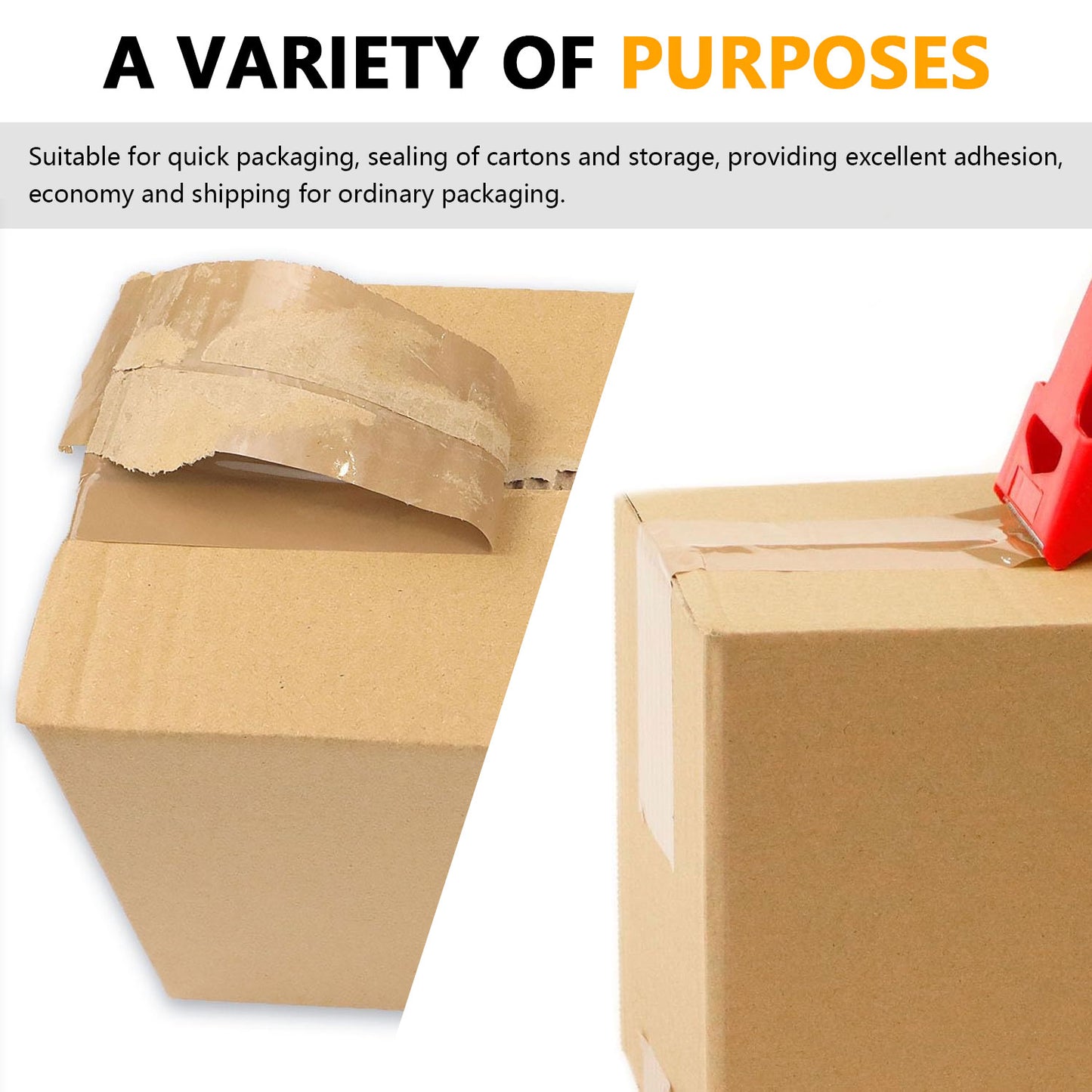 2" Packing Tape Lite Brown
