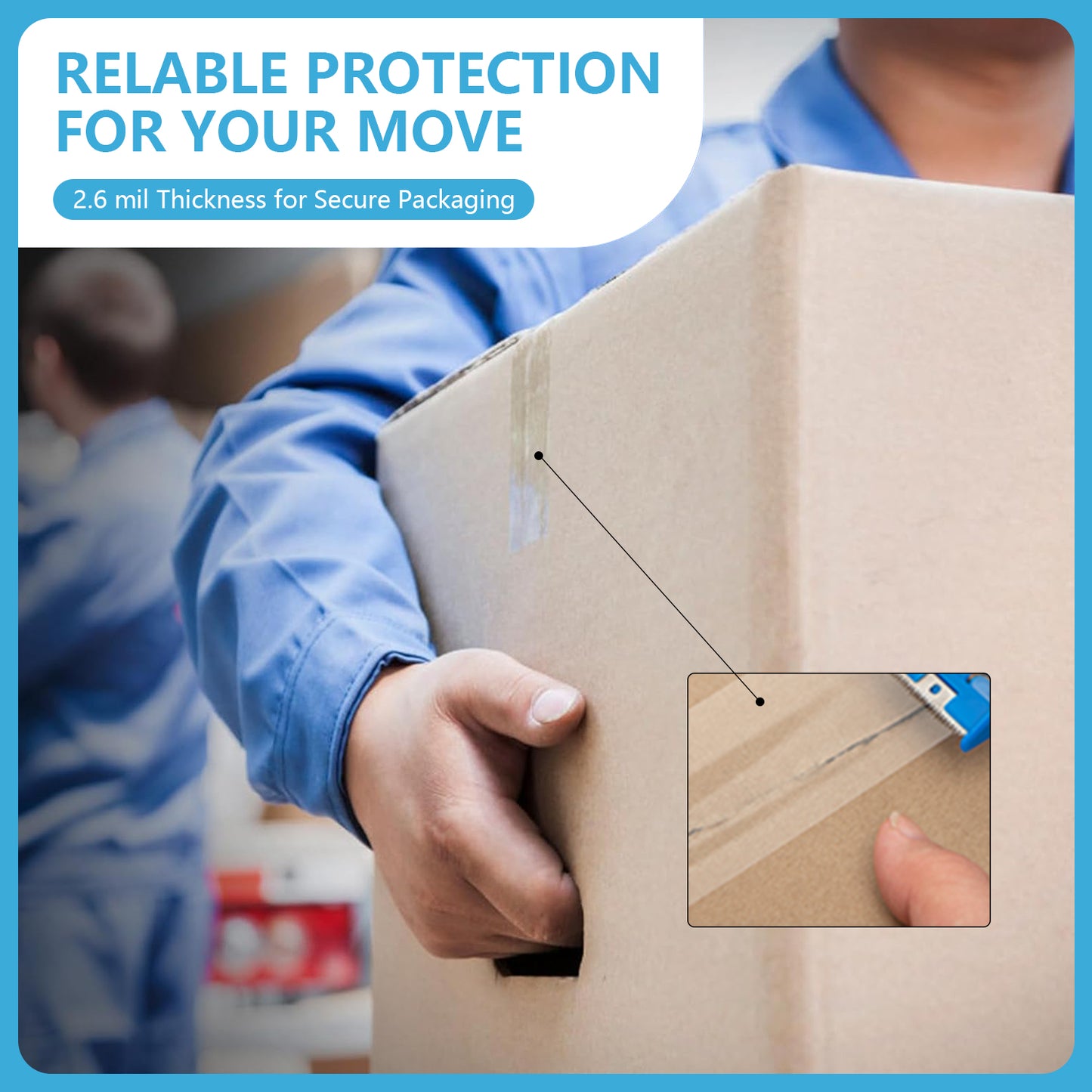 2" Clear Tape-6pcs-60 yards