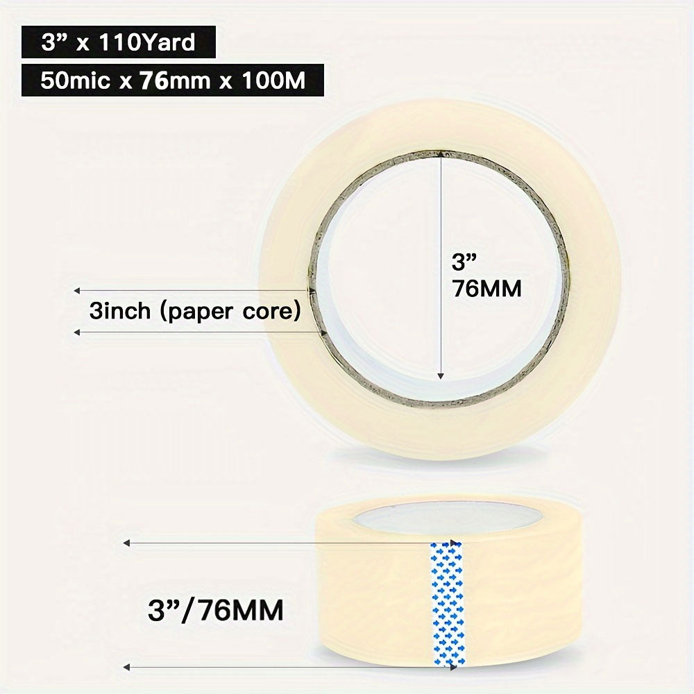 3” Clear Tape - 6pcs - 110 Yards