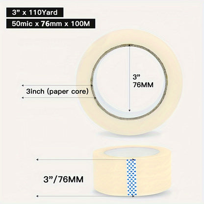 3” Clear Tape - 6pcs - 110 Yards