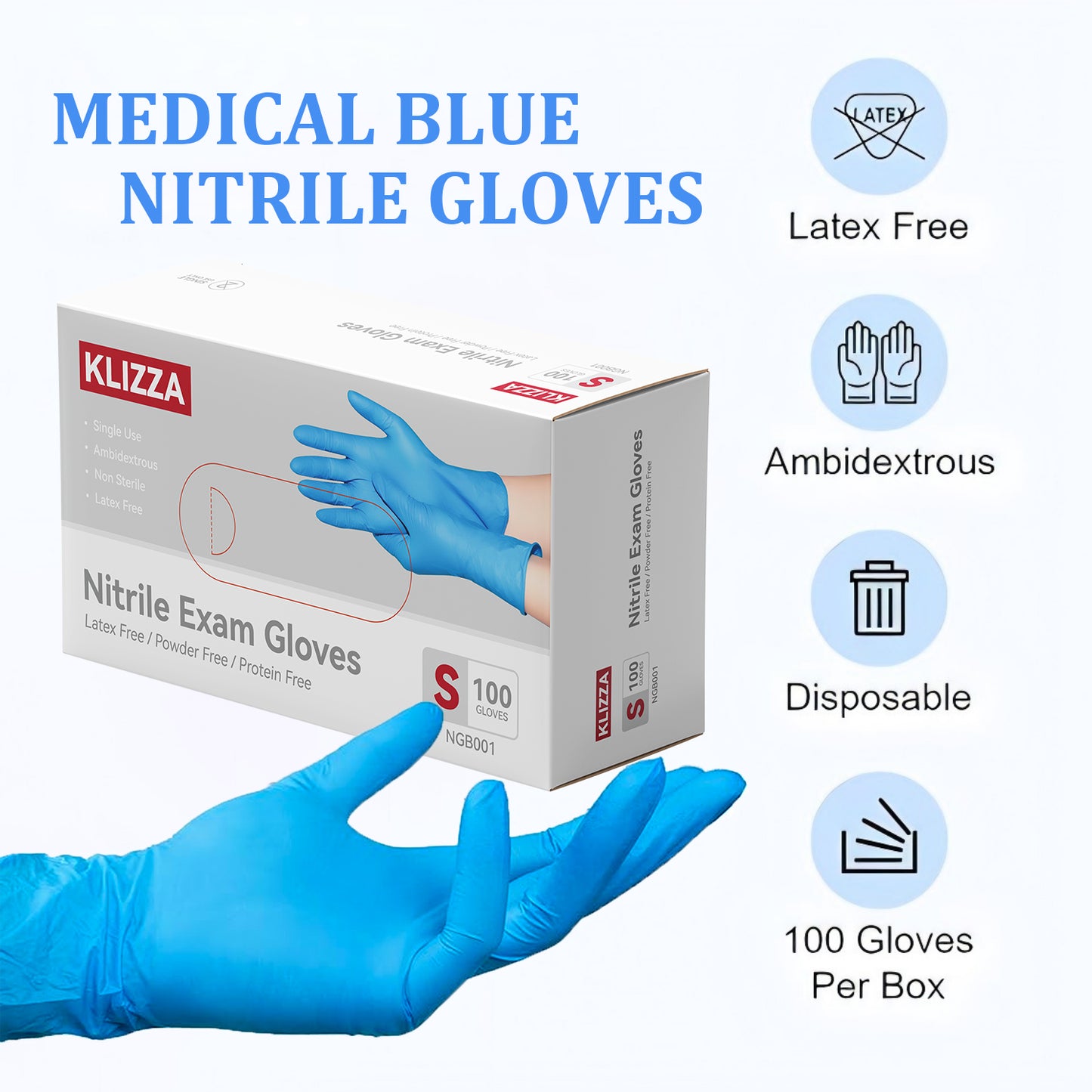 KLIZZA Nitrile Gloves