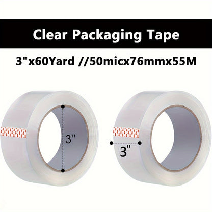 3" Clear Tape - 1 Roll - 60 Yards